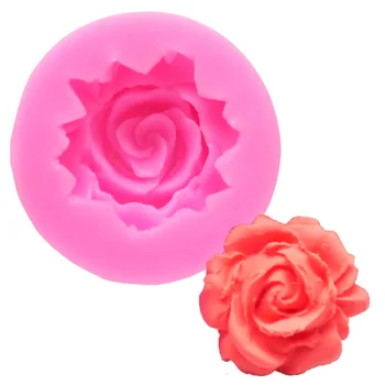 

1Pcs Rose Shape Chocolate Candy Jello Silicon Mold Mould Cake Tools Bakeware Sugarcraft Cake Decorating Tools D023