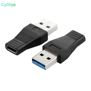 

High Speed USB 3.1 Type C Female to USB 3.0 Male Port Adapter USB-C to USB3.0 Type-A Connector Converter / Black Color 30pcs/lot