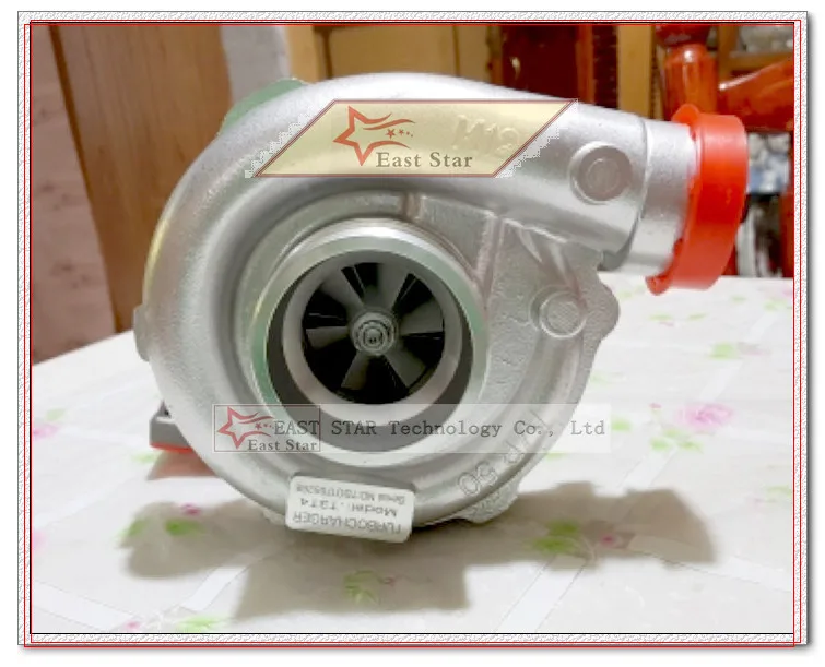 Olio Raffreddato Turbo T3T4 T3 T4 T3/T4 To4E Turbina A/R. 63 Comp A/R. 50 Turbocompressore Per La Sintonizzazione Del Veicolo Universale 155-170Kw 5 B