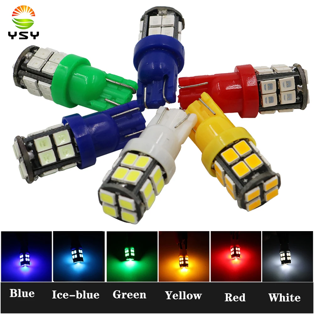 YSY 50x12V W5W 194 168 T10 2835 20 SMD светодиодный светильник лампа для зазора s мощная номерного