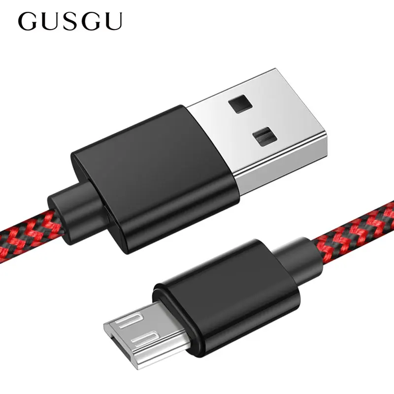 Кабель Micro USB 2 4 а нейлоновый шнур для быстрой зарядки и передачи данных Samsung Huawei