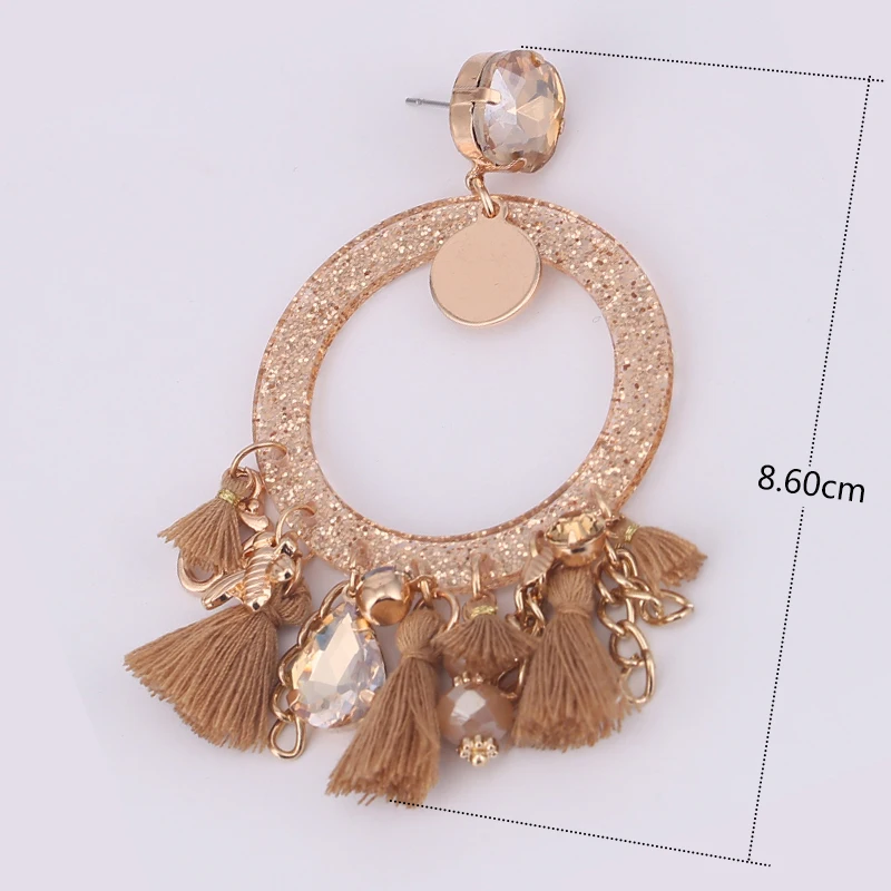 Brincos Women Brand Boho Drop Dangle Fringe Earring Vintage ethnic Statement Tassel earrings fashion jewelry Charms (1)