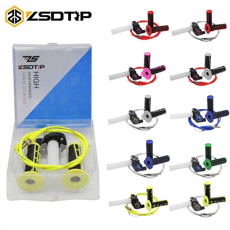 ZSDTRP 7/8 ''мотоцикл 1/4 быстрого действия газовые ручки дроссельной заслонки + для
