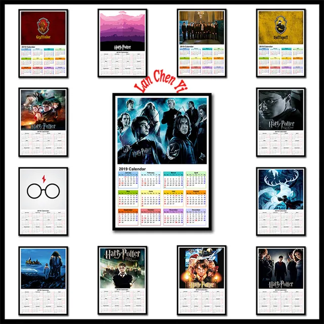 Harry Potter Coated Paper Poster 2019 Calendar Bar Counter Adornment Kitchen Wall Stickers Paper Poster 42x30cm Harry Potter Coated Paper Poster 2019 Calendar Bar Counter Adornment Kitchen Wall Stickers Paper Poster 42x30cm