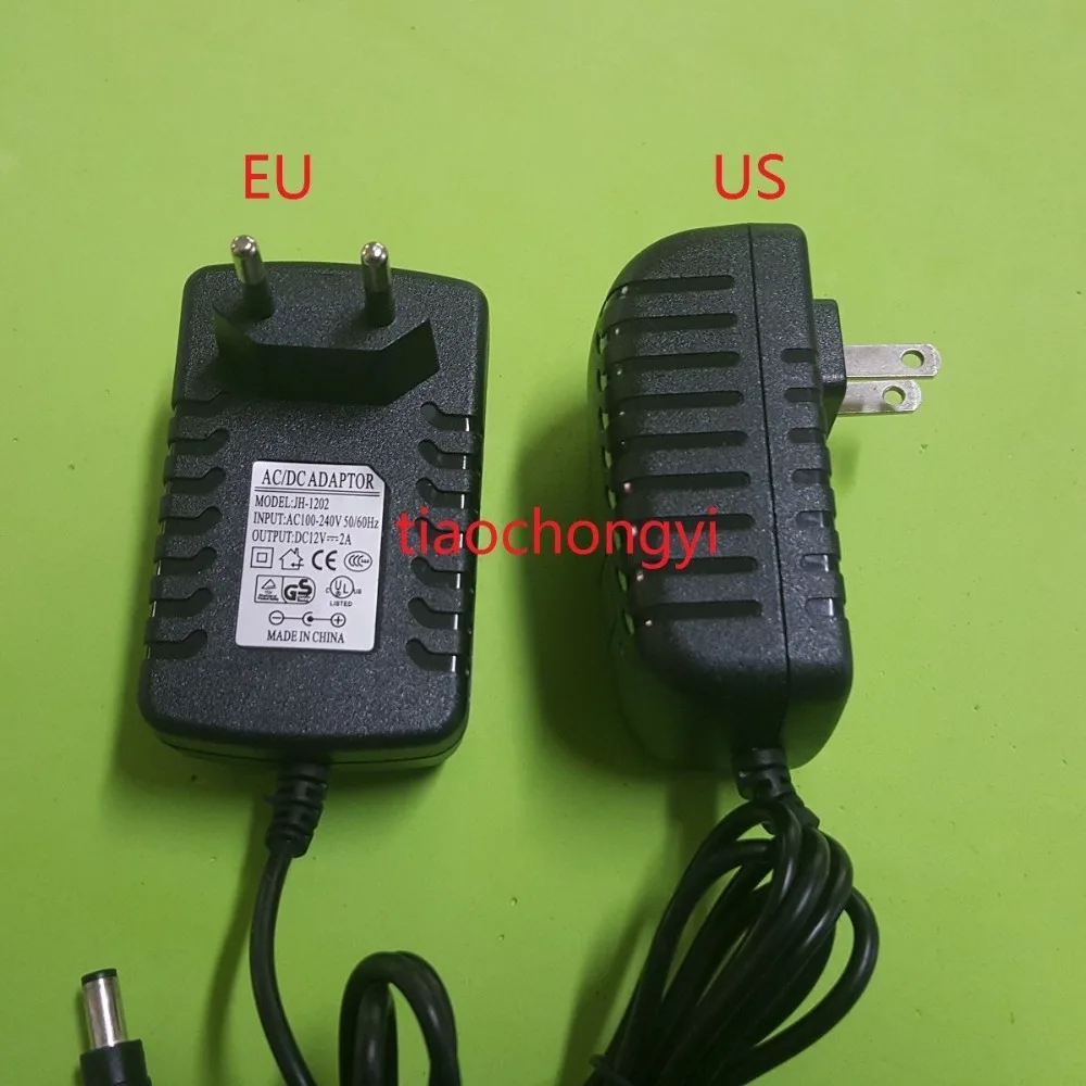 

Black EU US DC12V 2A AC Adapter Power Supply for 5050 5630 3528 LED Strip 24W