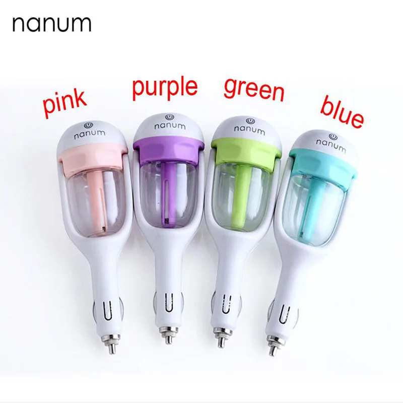 

12V Car Air Purifier Steam Humidifier Aroma Diffuser Air Essential Oil Air Car Aromatherapy Fresher Car Air Freshener