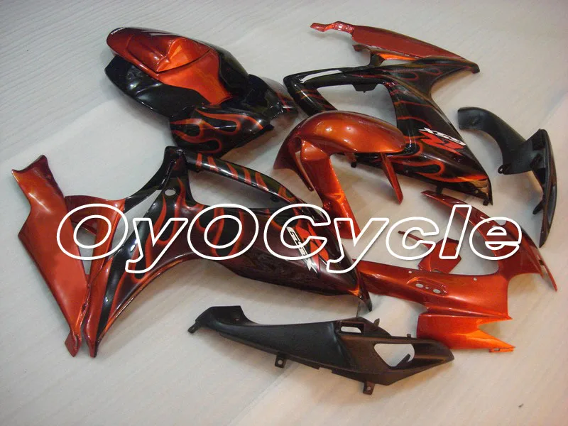 

For 06-07 Suzuki GSXR600 GSXR750 K6 K7 GSXR 600 750 Injection Motorcycle ABS Fairing Bodywork Kit 2006 2007 Black Orange