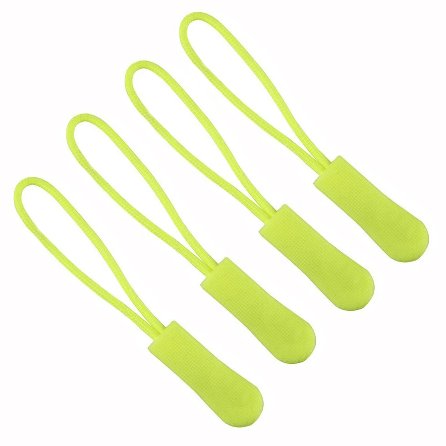 20pcs No Slip Zipper Slider Outdoor Camping Backpack Pull Fit Rope Tag