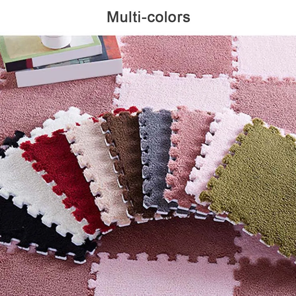 Waterproof Plush Floor Mats For Kid Play Mat Interlocking Exercise