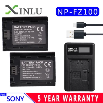 

NP-FZ100 NP FZ100 Camera Battery + LCD USB Charger for Sony A9 A7R III A7 III ILCE-9 ILCE9 ILCE-7RM3 ILCE-7M3 Mark III as NPF100