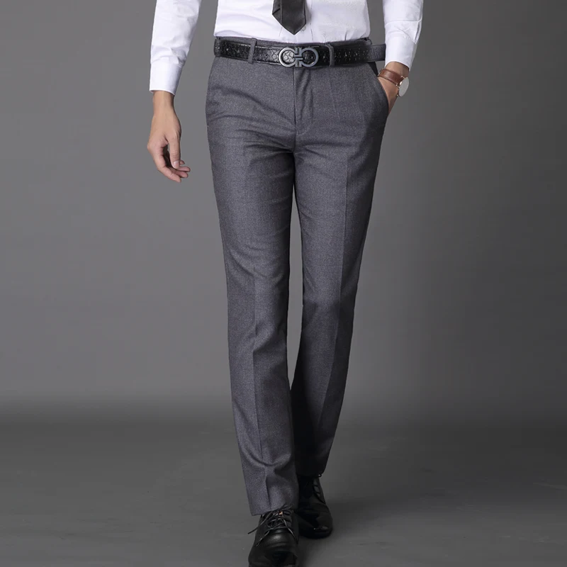Изготовленные на заказ мужские брюки под платье потайная молния Летающий хлопок бренд мужские однотонные деловые официальный деловой костюм брюки офисные брюки