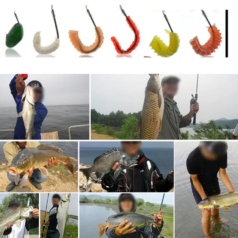 15pcs  box Simulation Earthworm Worms Artificial Fishing Lure Tackle Soft Bait Lifelike Fishy Smell Lures Red Fast Shipping