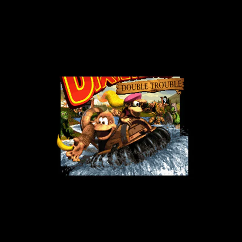 

DK Country 3 - Dixie Kong's Double Trouble NTSC Version 16 Bit 46 Pin Big Gray Game Card For USA Game Players