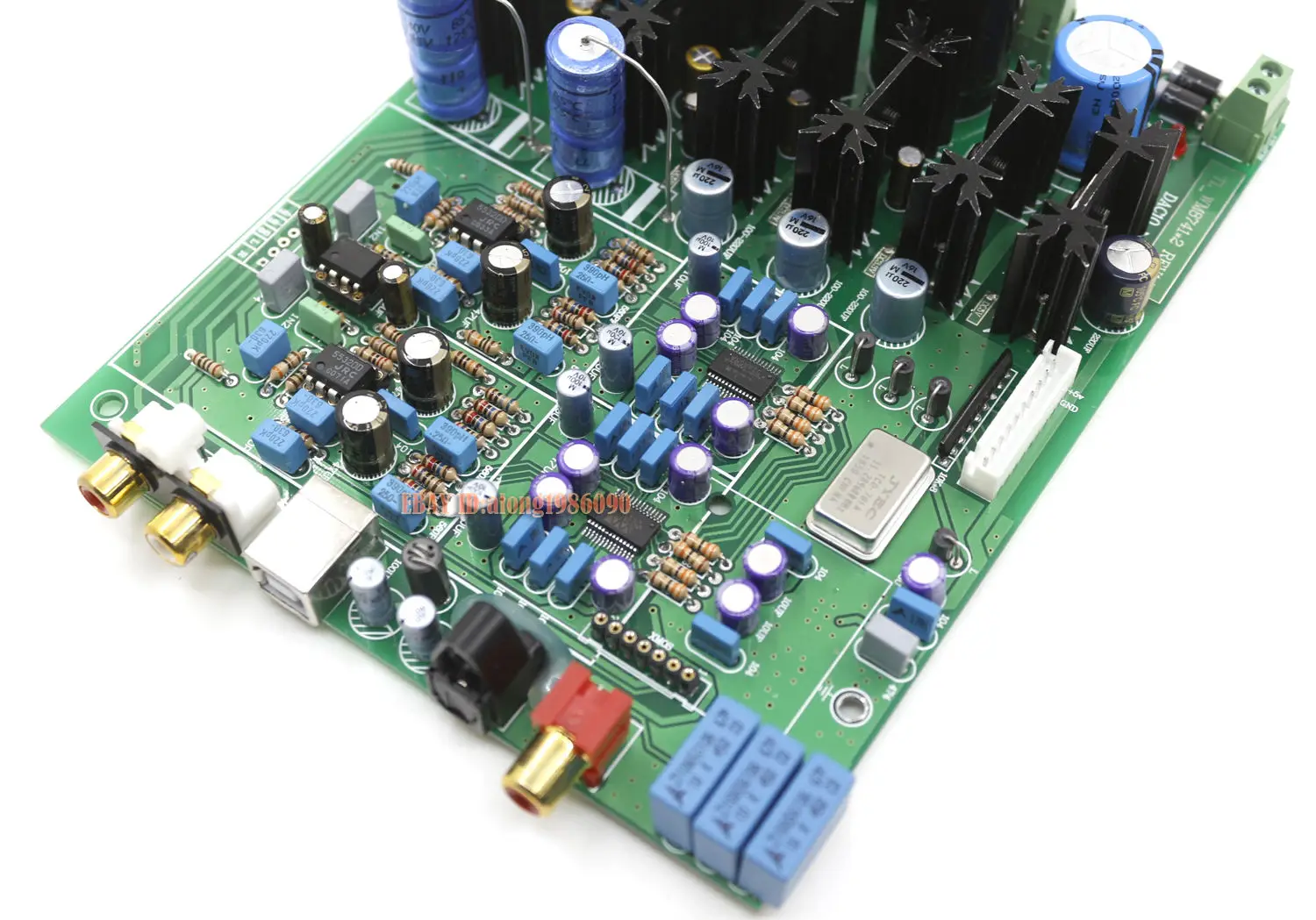 Собранный двойной WM8741 AK4118 чип 192K DAC декодер мягкого управления + ЖК дисплей|soft