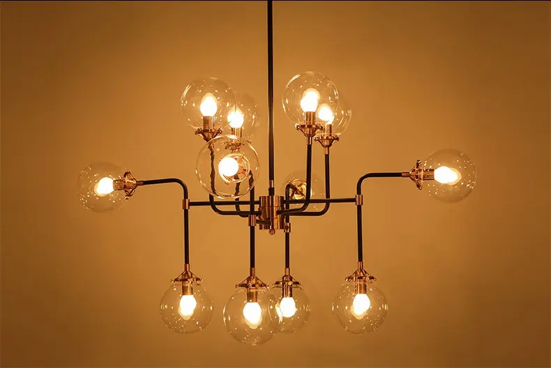 Led e27 Nordic Iron Glass дизайнерская Светодиодная лампа Magic Bean светодиодная лампа.