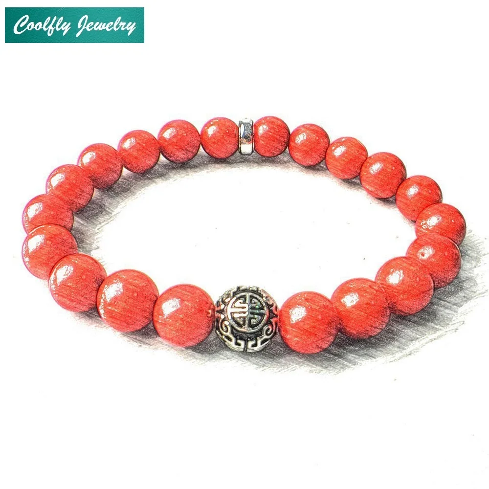 

Red Great Blessing Guru Symbol Bead Ethno Bracelets For Women & Men 2018 Trendy Style Buddhist Prayer Ts Gift Jewelry Bijoux