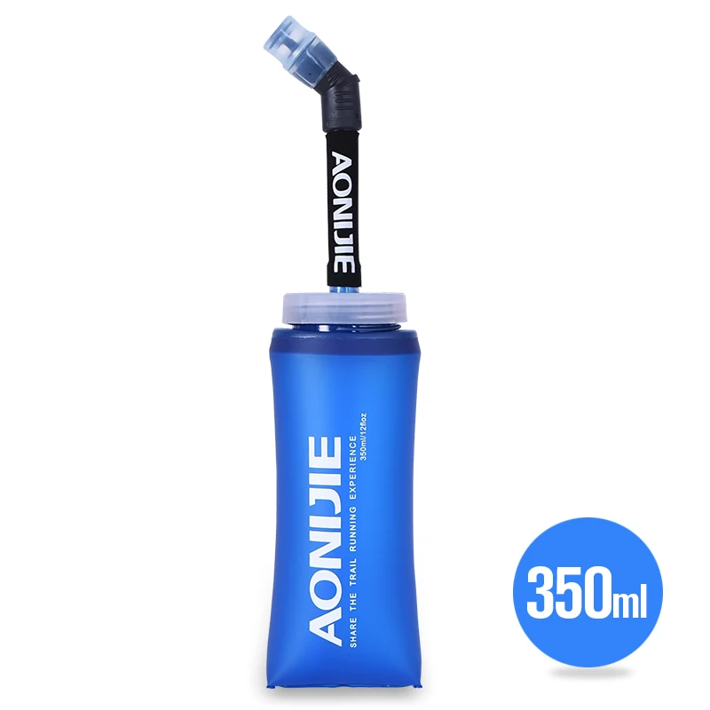 AONIJIE 350 мл 600 мл ТПУ Открытый Sport Bottle Hydro мягкие термос Running Пеший Туризм Фитнес велосипед тактические столовые воды чайник кувшин - Цвет: 350ml