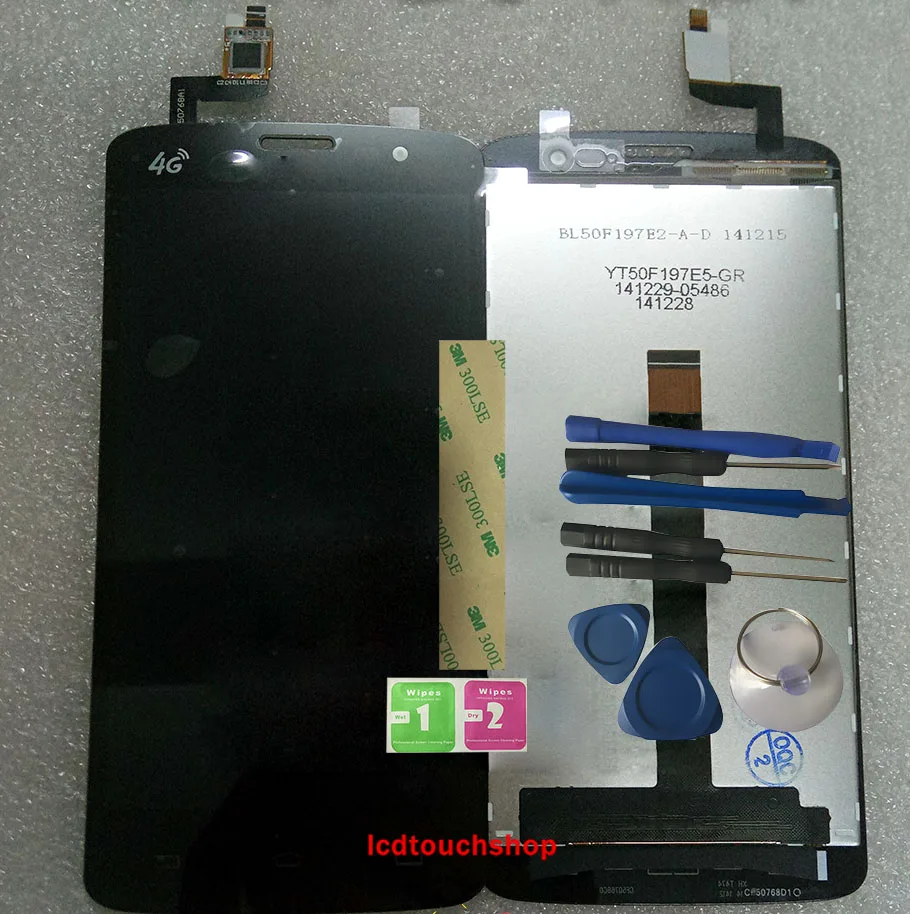 

New For CF50768A1 Touch Screen With YT50F197E0_FPC_B LCD Display Digitizer Assembly Replacement With Tools+3M Sticker