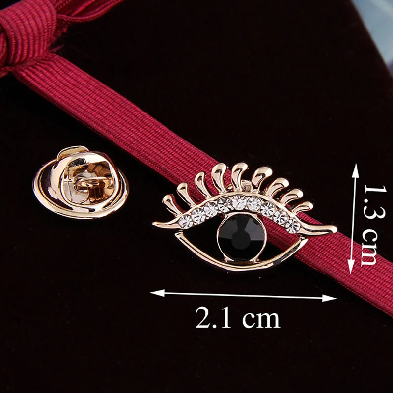

Innovative Fascinating Small Eye Rhinestone Gold-color Brooches for Women Brooch Pins Jewelry