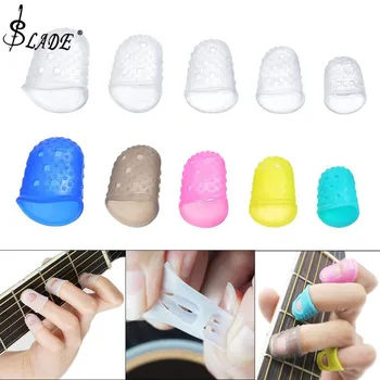 

25pcs Guitar Accessories Kit 0.46-1.0mm Guitar Picks + Full-size Silicone Fingertip Cover Pressed String Finger Protector