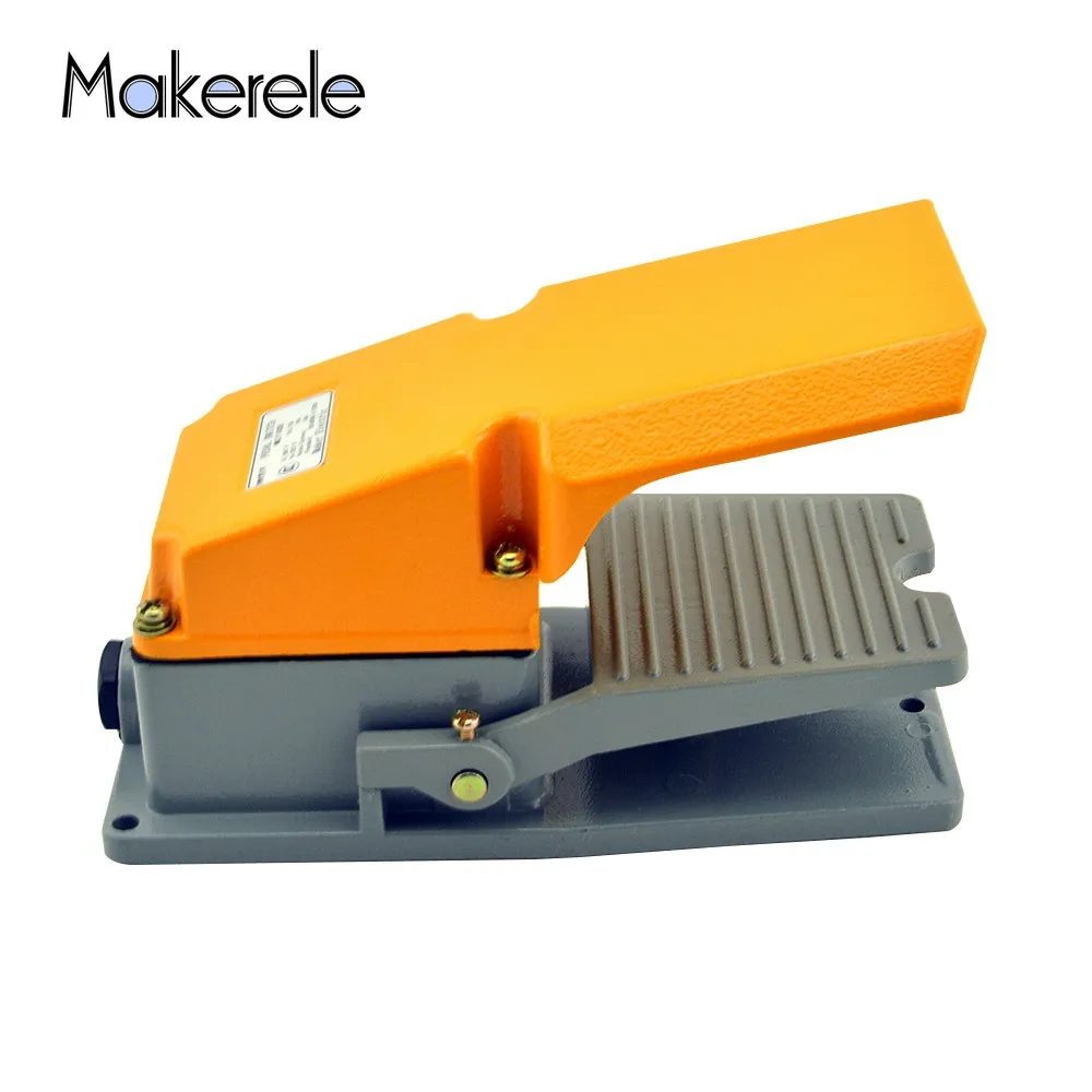 

MKLT-302H Hot Sale 15A 380VAC 3SPDT Nonslip Metal Momentary Electric Power Foot Pedal Switch 50-60Hz NO/NC Foot Pedal Switch