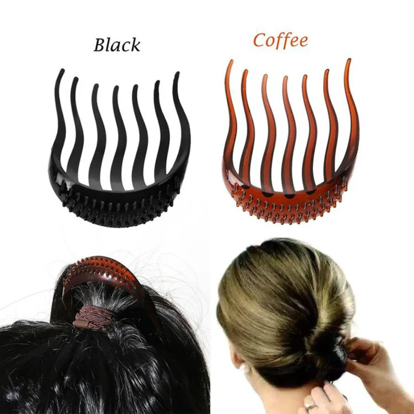 

New Stylish Coffee Black Women Girl Hair Styling Clip Stick Bun Maker Braid Tool Hair Accessories Korean Style