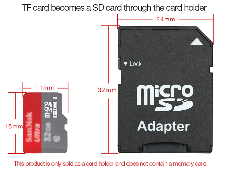 UTHAI C19 карты памяти адаптеры SD Comptabile с Micro SD microSDHC microSDXC suport максимальная емкость до 2 ТБ