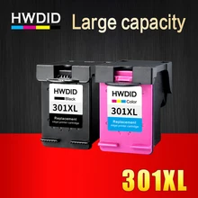 2Pack 301XL Refilled Ink Cartridge Replacement for hp 301 xl CH563EE CH564EE for Deskjet 1000 1050 2000 2050 2510 3000 3054