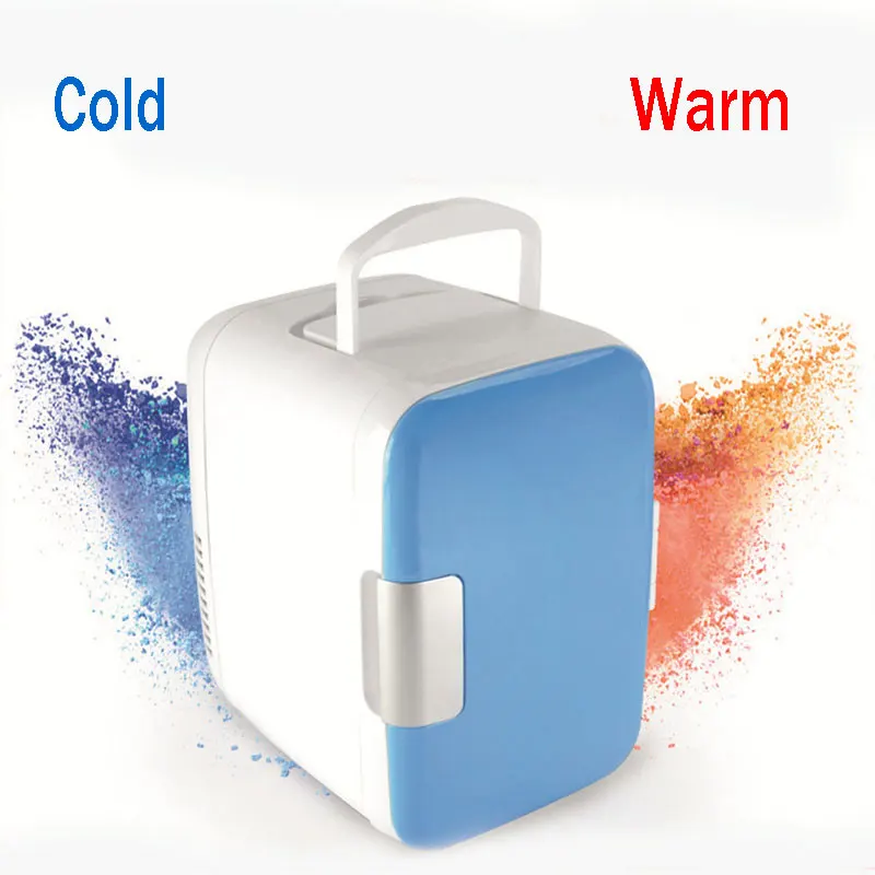 12V 220V Mini Car Fridge Portable household Refrigerator Travel Auto Cooler Freezer Warmer cooling Box Dual Use Office 4L mini 4l portable refrigerator fridge cooler warmer