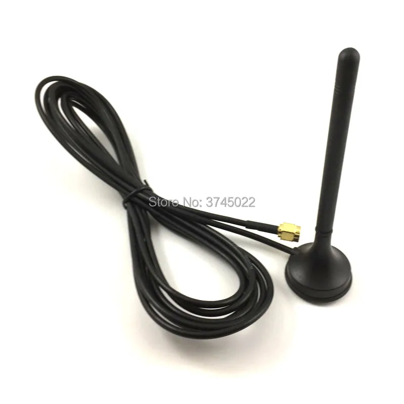 1pcs 3G 4G Wifi Router Antenna Sucking Vehicle Mounted Sma Male Plug Connector 3dbi With RG174 Cable 300cm | Мобильные телефоны и