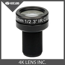4K LENS 7.2MM Lens 1/2.3 Inch 10MP IR 47D HFOV NON Distortion for Gopro DJI Phantom Drones Newly Coming Hot