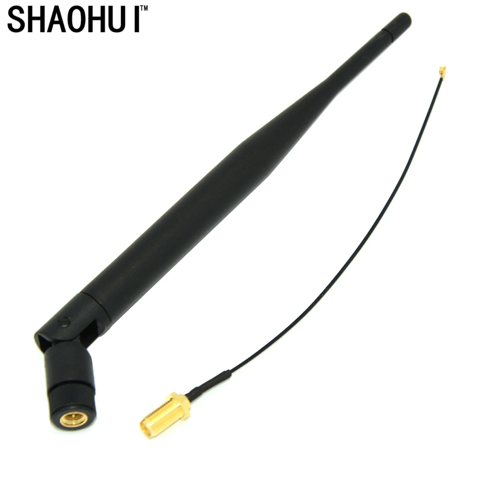 SHAOHUI удлинитель UFL к RP SMA Соединительный пигтейльный кабель IPX RP-SMA мужской 1 13 17 см