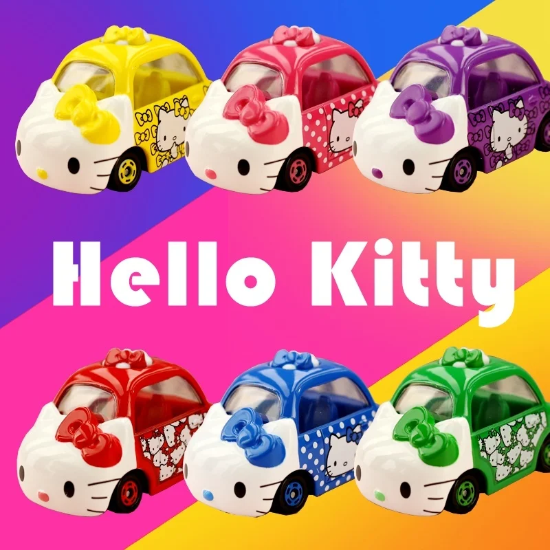 Hello kitty кавайная мини-модель автомобиля из сплава мини-Игрушечная модель автомобиля маятник украшение автомобиля коллекция хобби Ограниченная серия