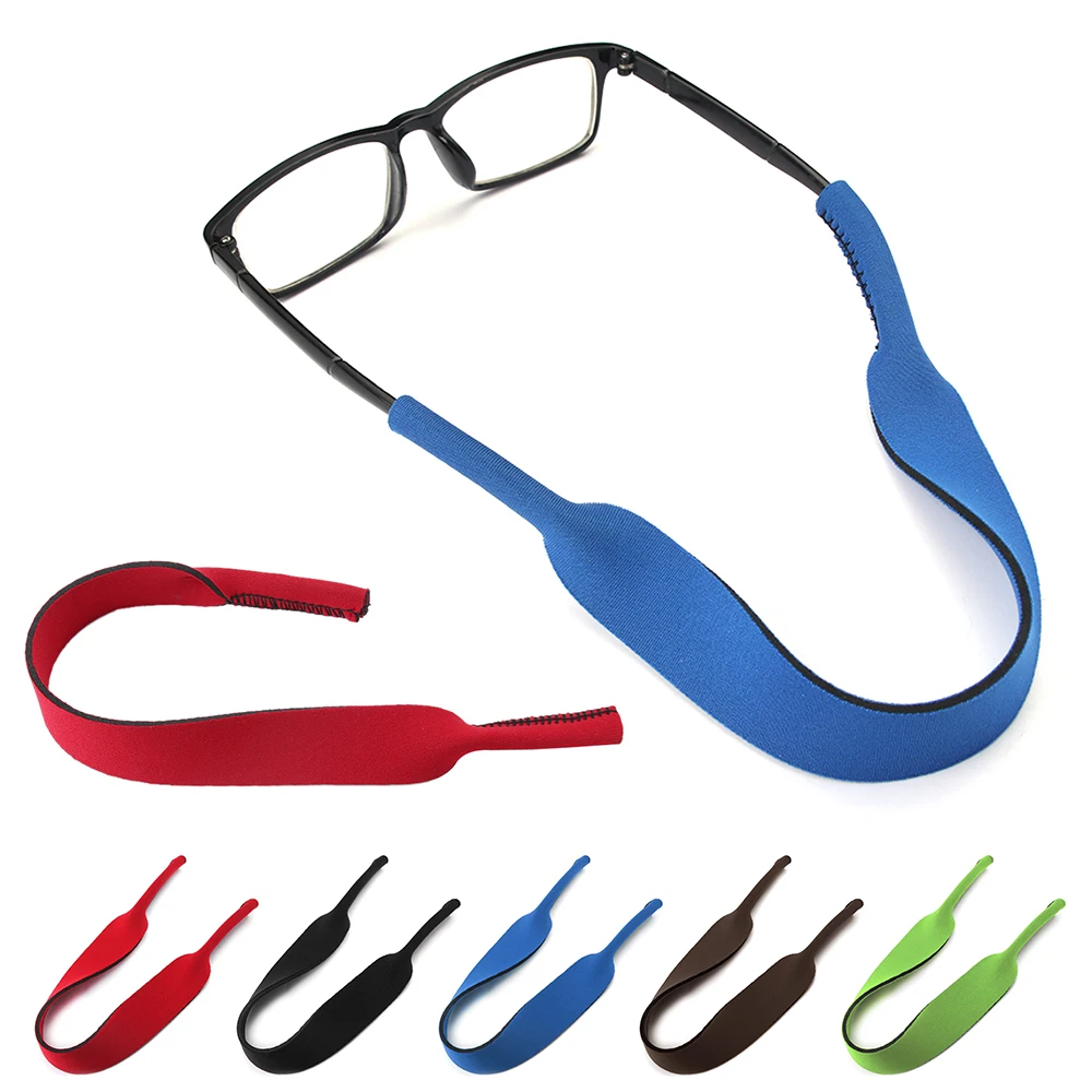 2 шт., модные Сменные однотонные очки, ремешок на шею, шнур, спортивные солнцезащитные очки, веревка, стекло для глаз, es, стеклянные веревки, цепи