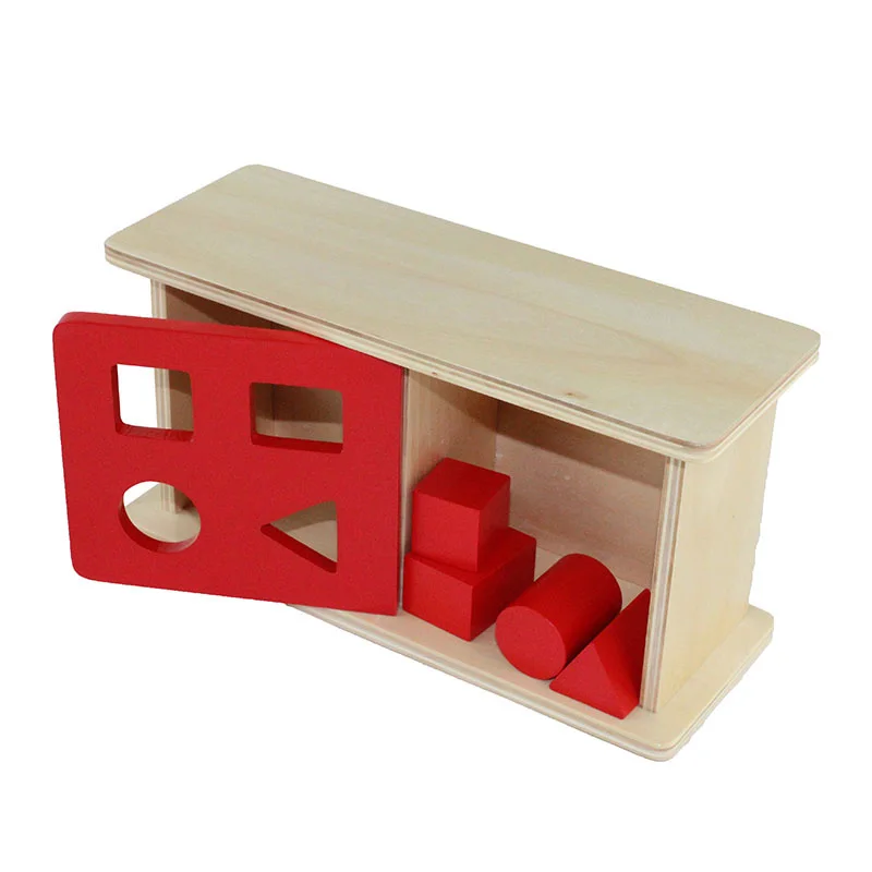 Montessori Brinquedo infantil Caixa Com Tampa Flip