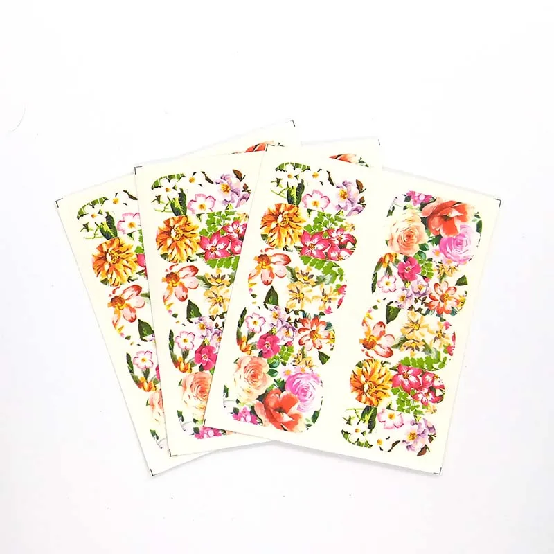 

Nail Stickers on Nails Blooming Flower Stickers for Nails Lavender Nail Art Water Transfer Stickers Decals A09