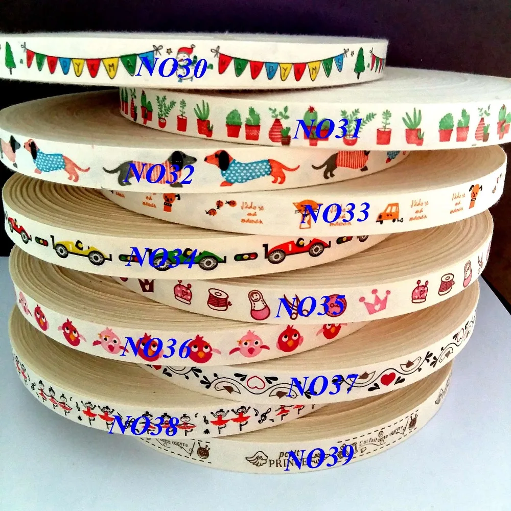 

10yard/card 5/8" 15mm 100% Cotton Ribbon Webbing Tapes DIY Craft Sewing & Packing Cloth Fabr hand made scrapbooking Accessories