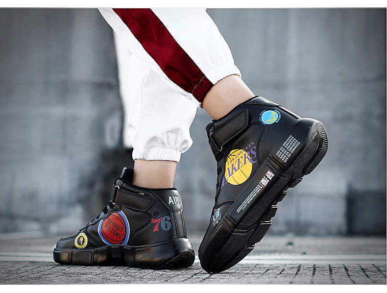 YRRFUOT/мужские модные кроссовки; брендовая уличная Удобная прогулочная обувь унисекс; трендовая Нескользящая кожаная повседневная обувь на шнуровке; Zapatos