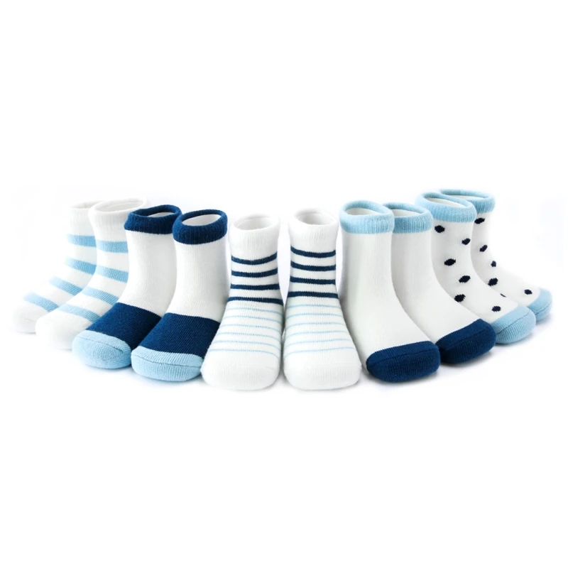 

5Pcs/Set Cute Winter Warm Long Stockings Crew Tube Socks For Boys And Girls