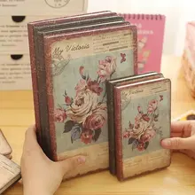 Канцелярия блокнот ежедневник Творческая Старинные Китайский Стиль Ноутбуков Бумаги Цветок Школы Обратите Внимание, Книга Путевой Дневник Офис Школьные Принадлежности канцелярские