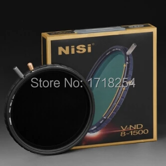 NiSi 77mm ND8 to ND1500 Multi-Coated Variable Neutral Density Ultra thin ND Filter V-ND 8-1500 (Adjustable 3-10.5 Stop Exposure)