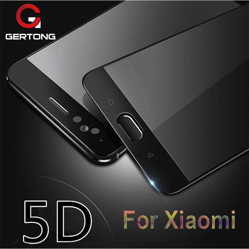 GerTong 5D закаленное стекло для Xiaomi Redmi Note 4X4 5 Plus 5A Prime Y1 Lite MiA1 Mi6 Mi5X полное покрытие Защитная пленка для экрана