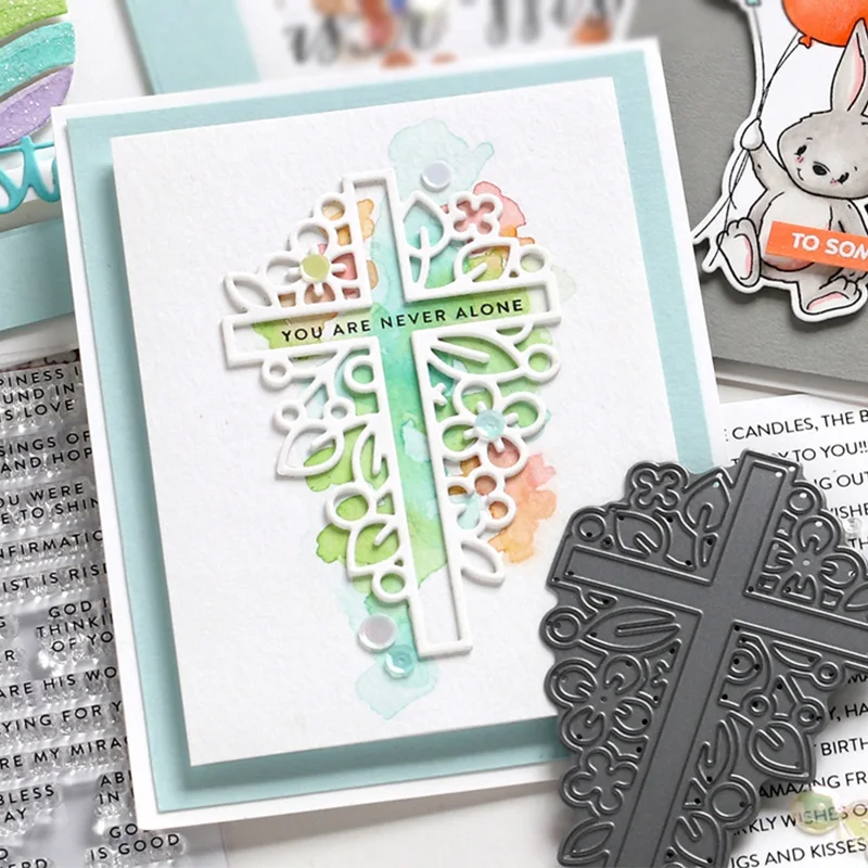 

Religion Cross Shape Metal Cutting Dies Stencil Scrapbook Album Embossing For Gift Card Making Handcrafts 2019 new