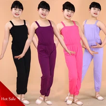 Спортивные брюки для девочек, для похудения/фитнеса/сауны, Детские облегающие комбинезоны