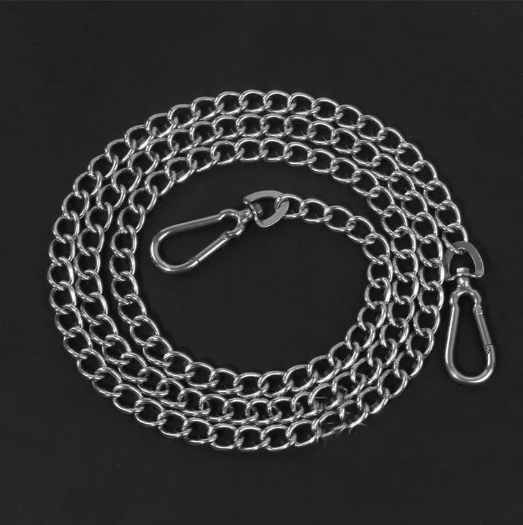 200cm High quality metal stainless steel chain dog collar double hook