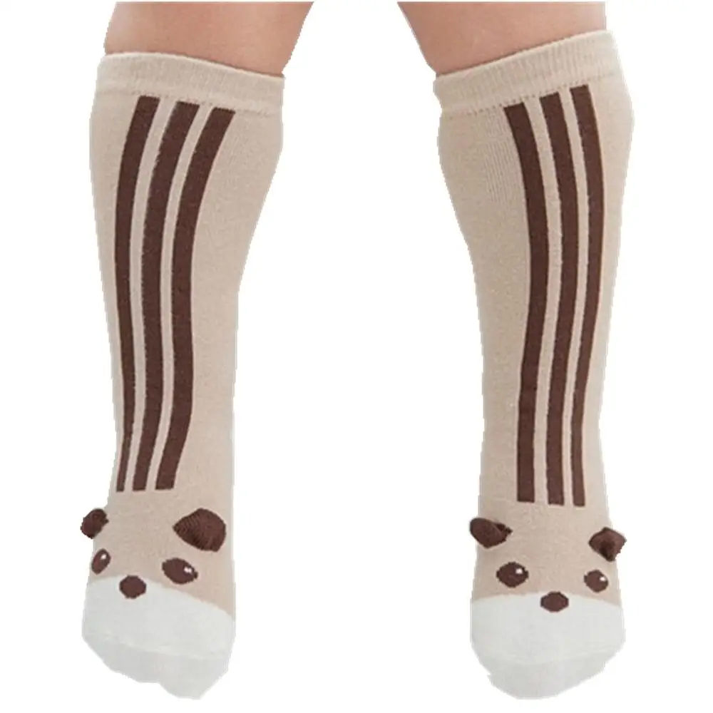 Носки для маленьких девочек от 0 до 24 месяцев хлопковые носки с мультяшным животным для малышей нескользящие носки для маленьких девочек