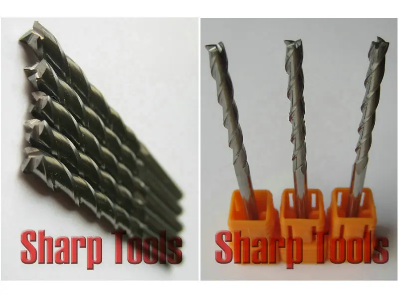 Набор твердосплавных фрез для работы Sharp 3 175*28 мм флейты с ЧПУ инструменты резьбы