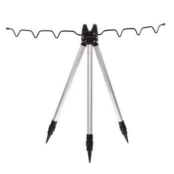 

3 Pcs of (Aluminum Alloy Telescopic Fishing Tripod Holder Stand for Fishing Rod Silver)