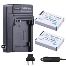 Kit de 2 batteries EL12 + chargeur pour Nikon Coolpix AW100 AW110 AW120 S9500 S9300 S9200 S9100 S8200 S6300 P330
