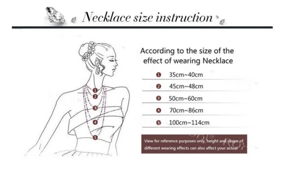 size for necklace